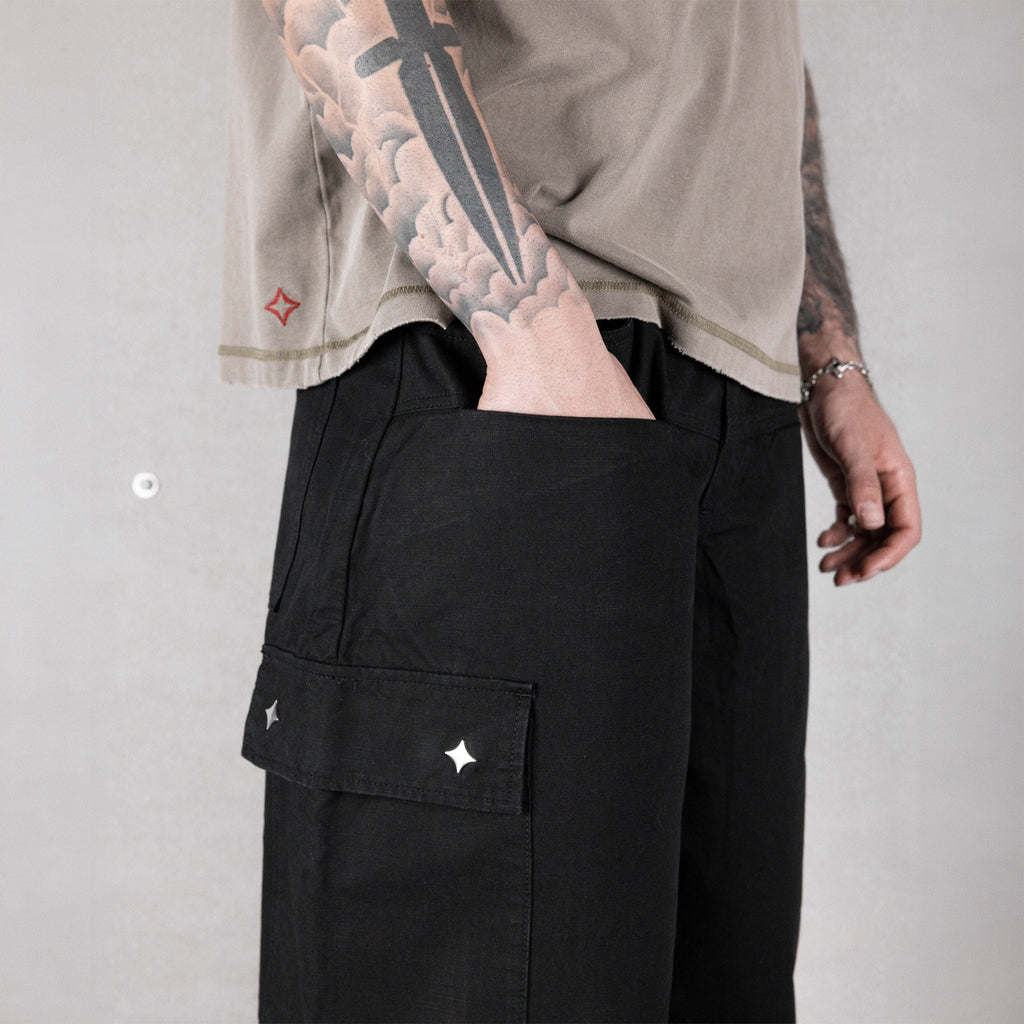 Pantalón Cargo Ripstop Commons Negro