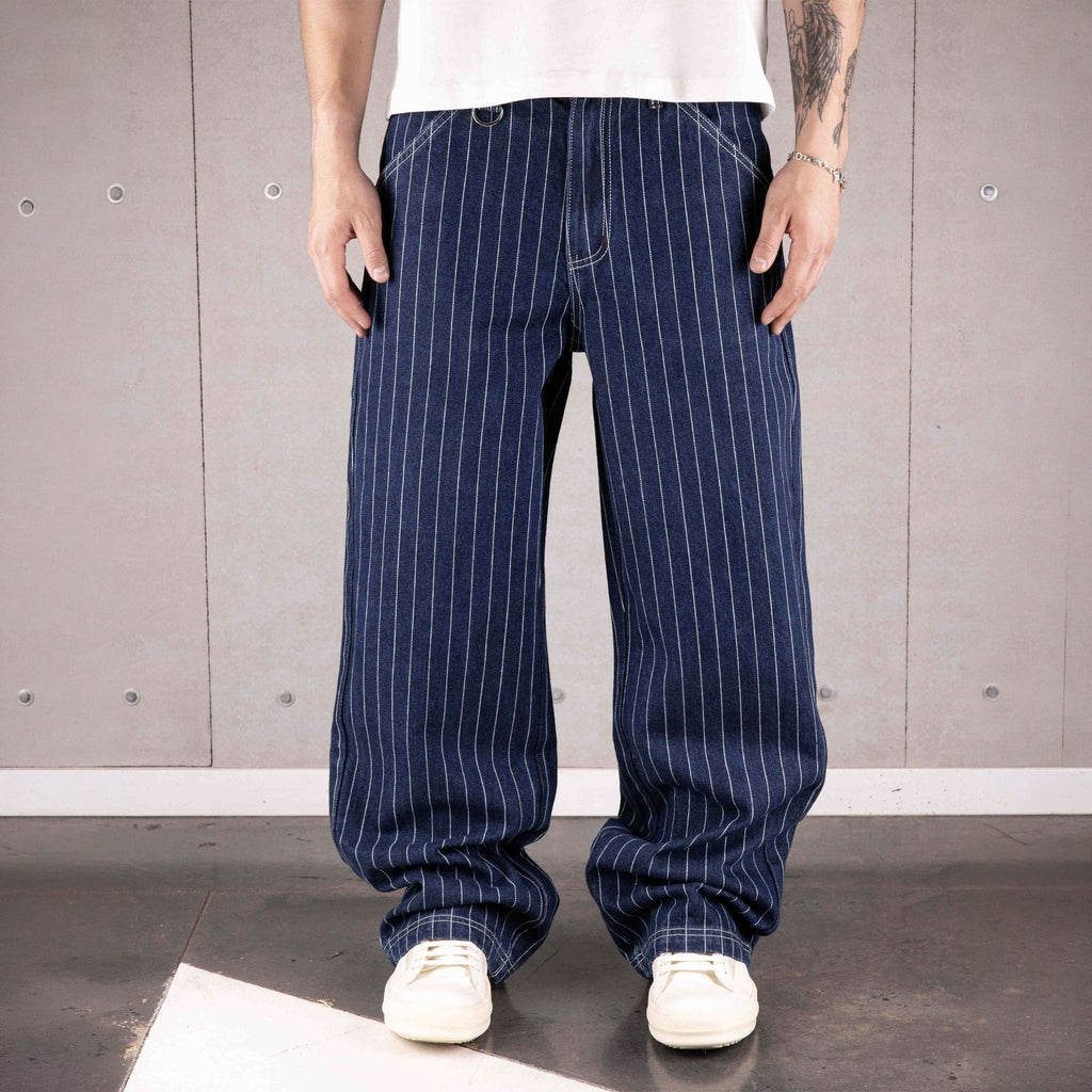 Pantalón vaquero Common Pinstripe Conductor azul medianoche