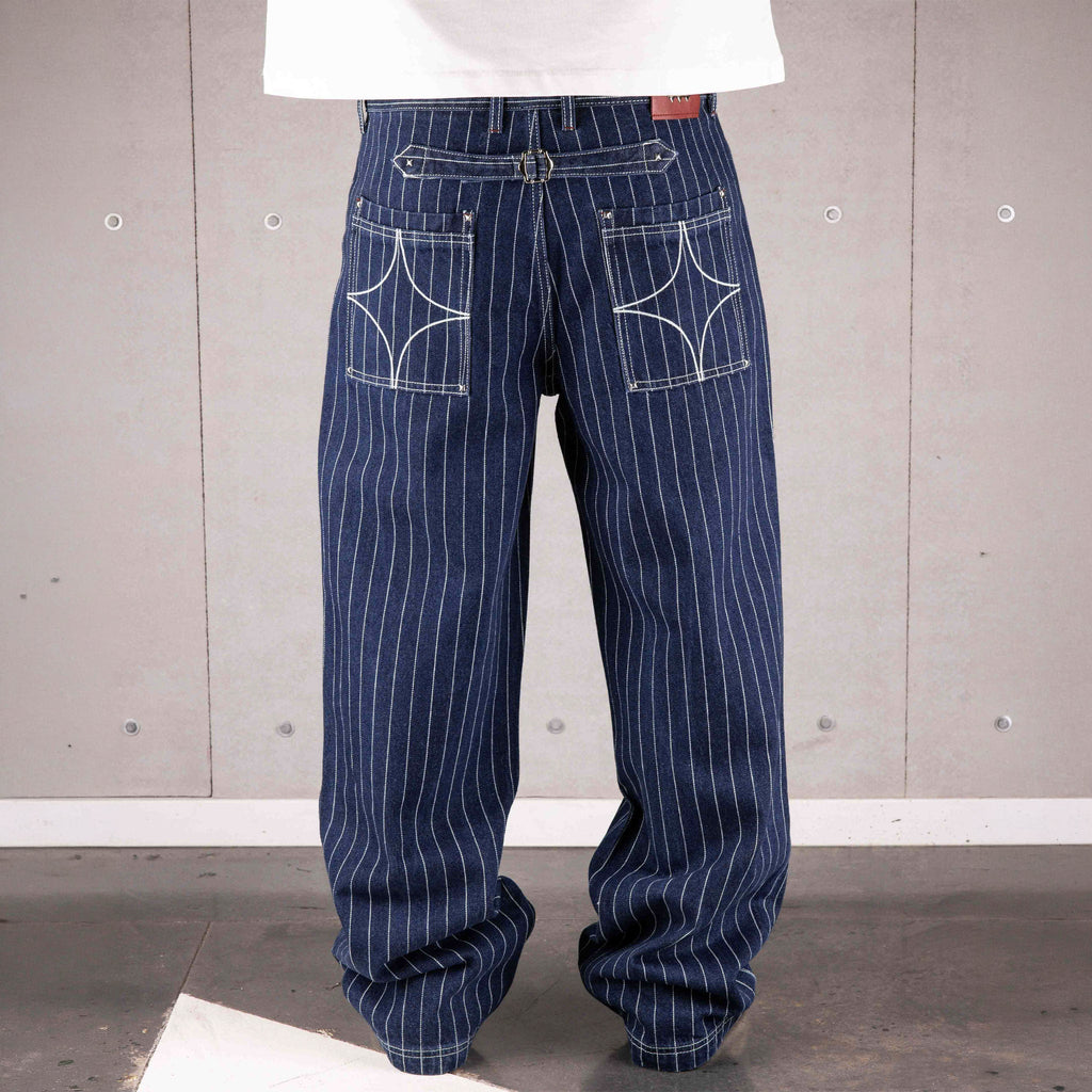 Pantalón vaquero Common Pinstripe Conductor azul medianoche