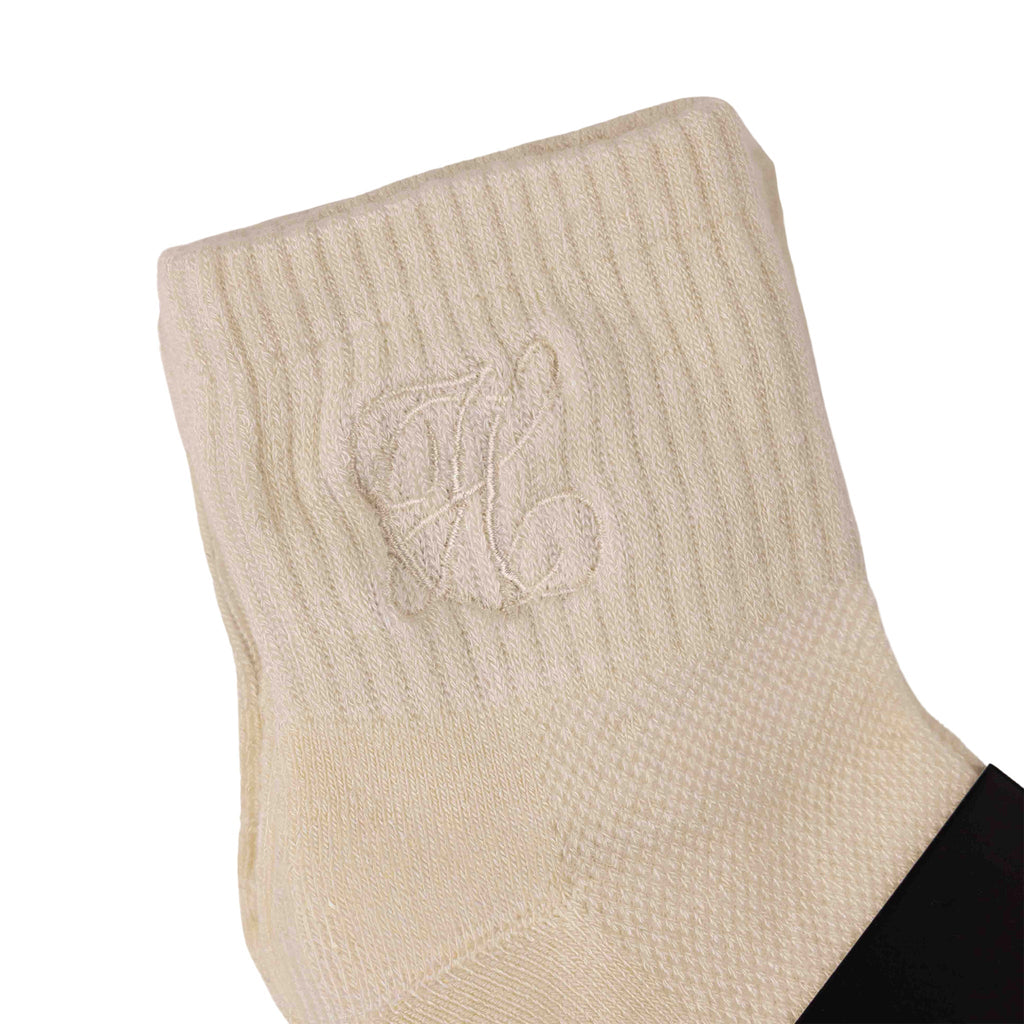 Common Hype Mid Cut Socks Cream (3-Pack)