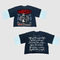 CAMISETA DE MANGA TRES CUARTOS DOS TONOS G. WEST