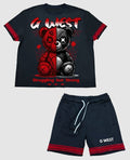 Conjunto de camiseta de malla Despair para niños G West