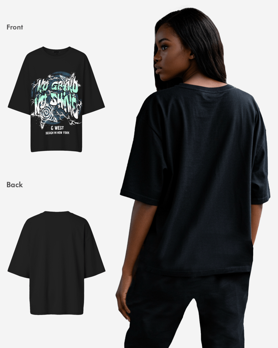 Camiseta Oversize G West de mujer sin rozaduras ni brillo