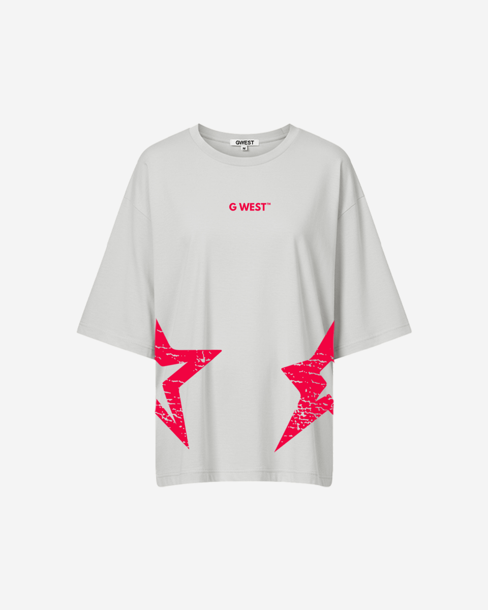 G West camiseta extragrande Brooklyn Arch con logo para mujer