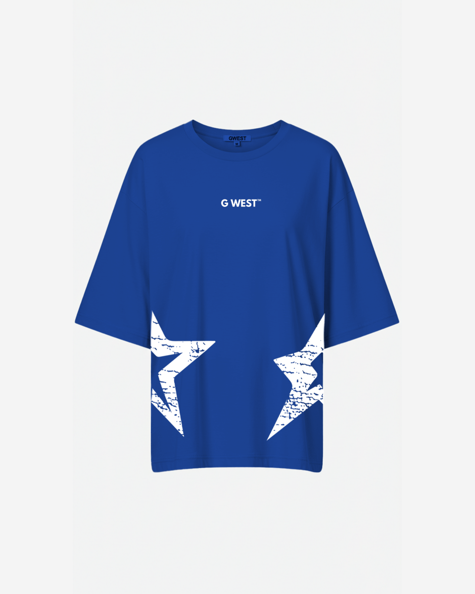G West camiseta extragrande Brooklyn Arch con logo para mujer