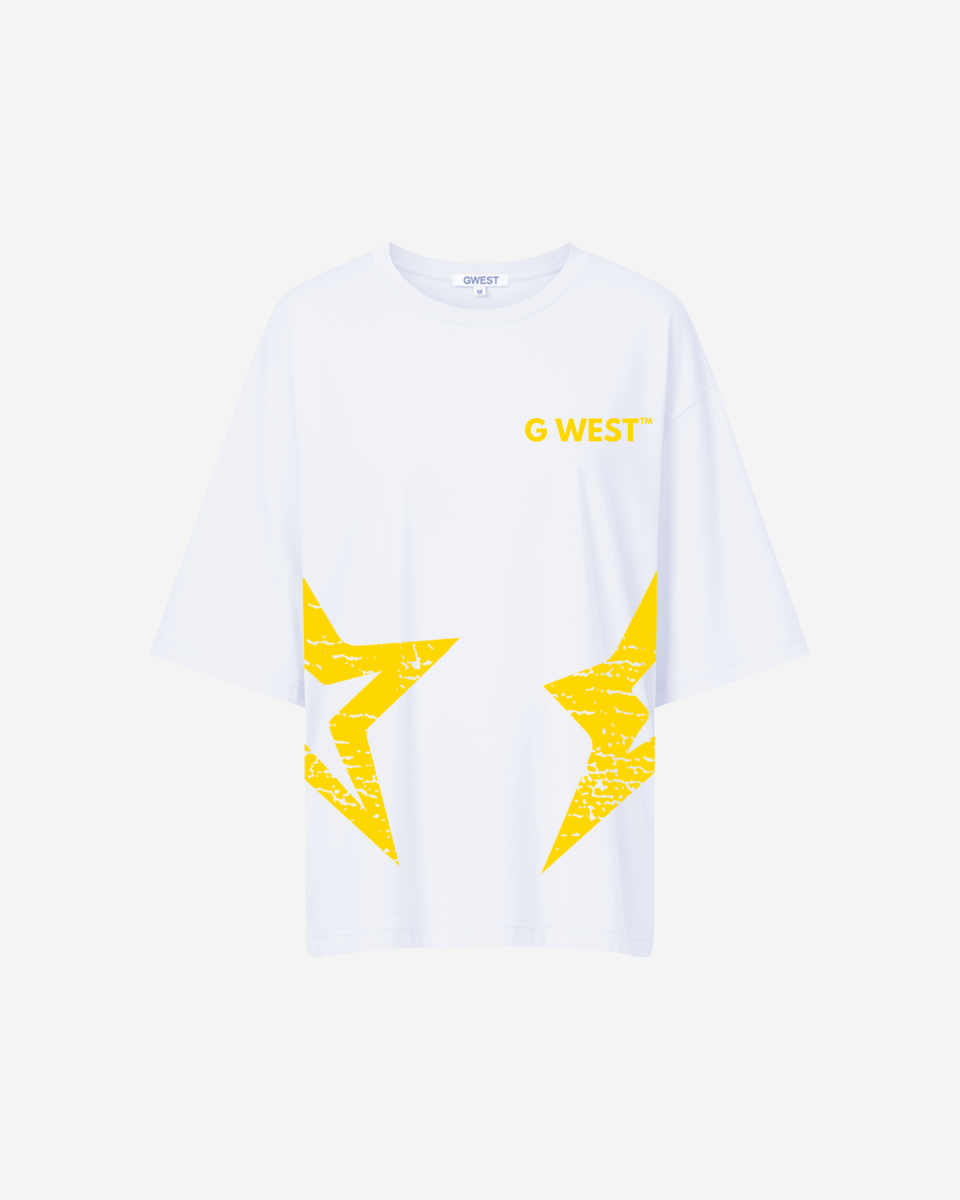 Camiseta extragrande negra G West con el logotipo de Louisiana Arch para mujer