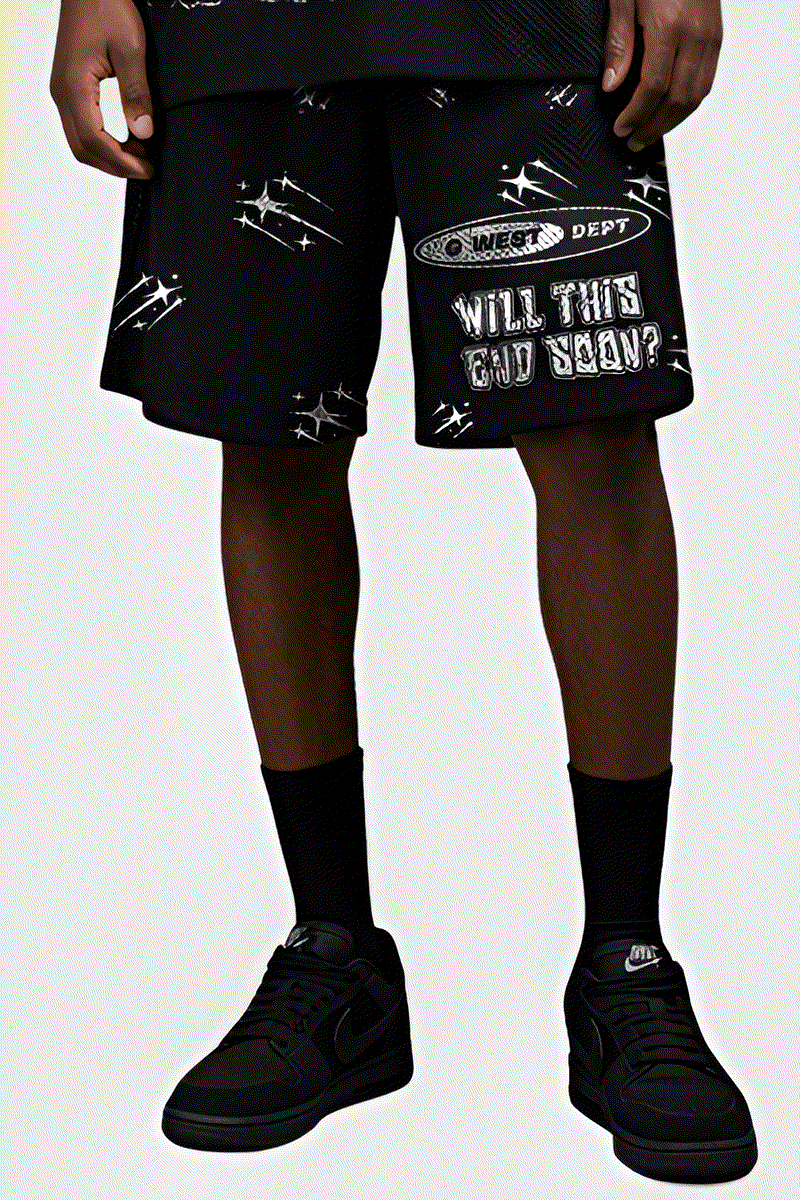 CONJUNTO DE MALLA DE SHORT Y MANGA 3/4 CON PEDRERÍA "NOT MY EARTH" DE G WEST