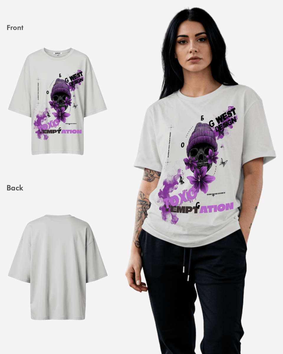 Camiseta Extragrande Tóxica para Mujer G West