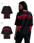 G West camiseta extragrande Brooklyn Arch con logo para mujer