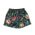 Pantalones Cortos de Malla Common Hype para Hombre – Verde Oscuro Floral