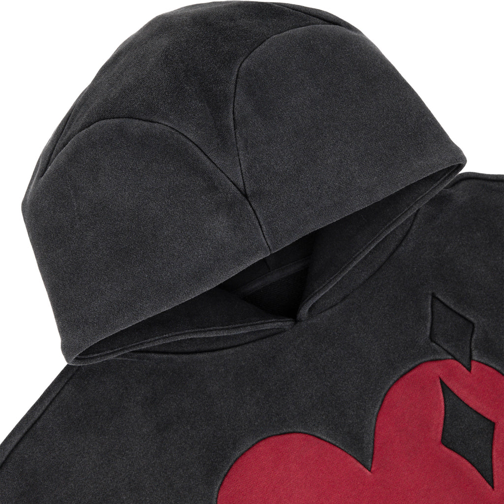 Commons Heart Hoodie Vintage Black