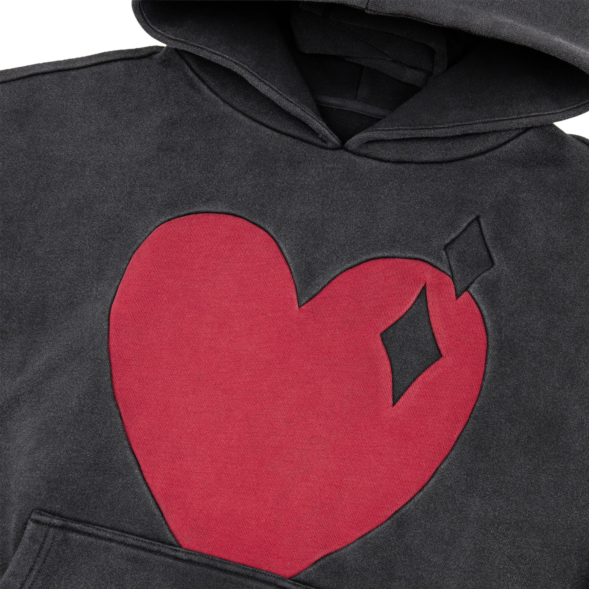 Commons Heart Hoodie Vintage Black