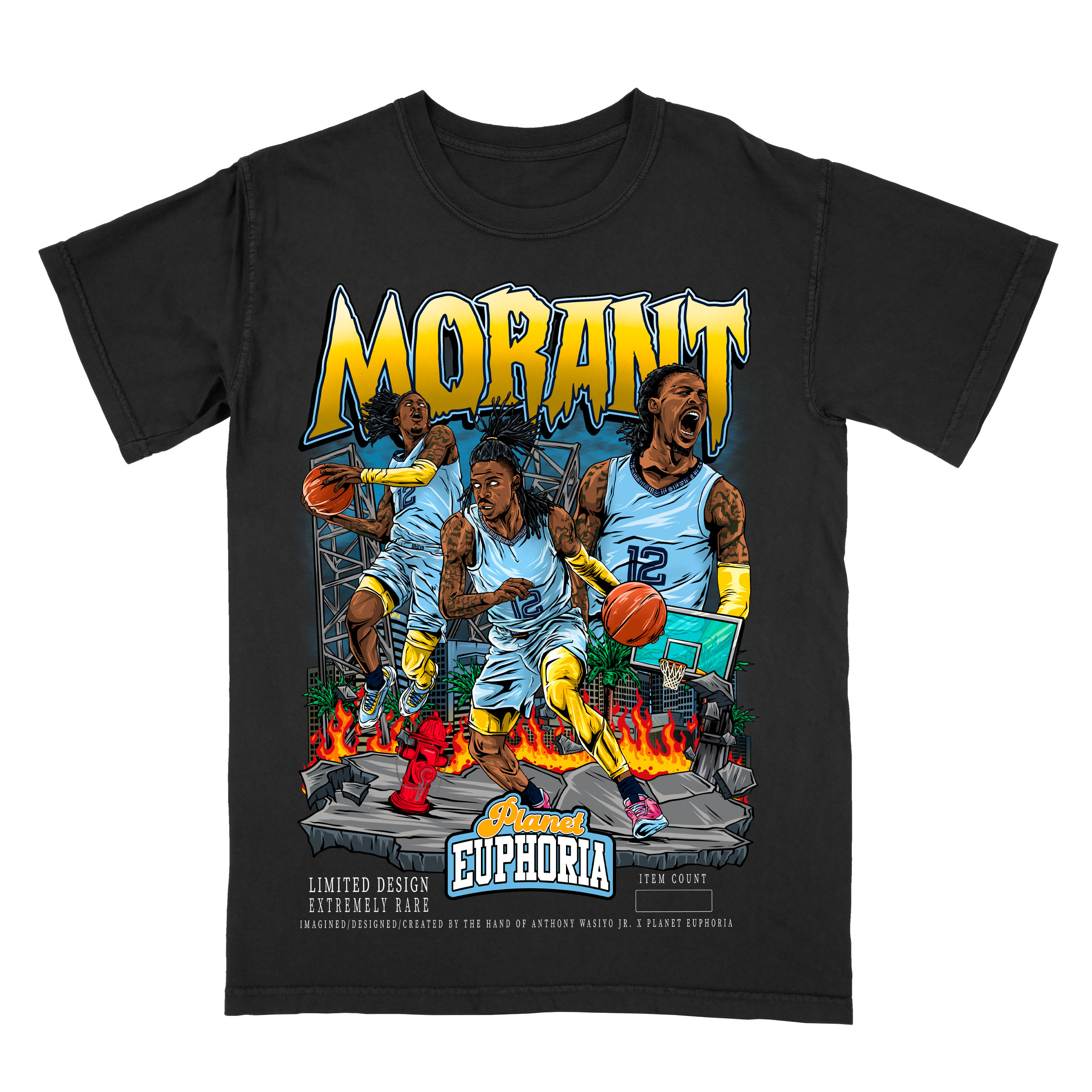 Camiseta Gráfica de Edición Limitada de Jugador de la NBA Ja Morant V2