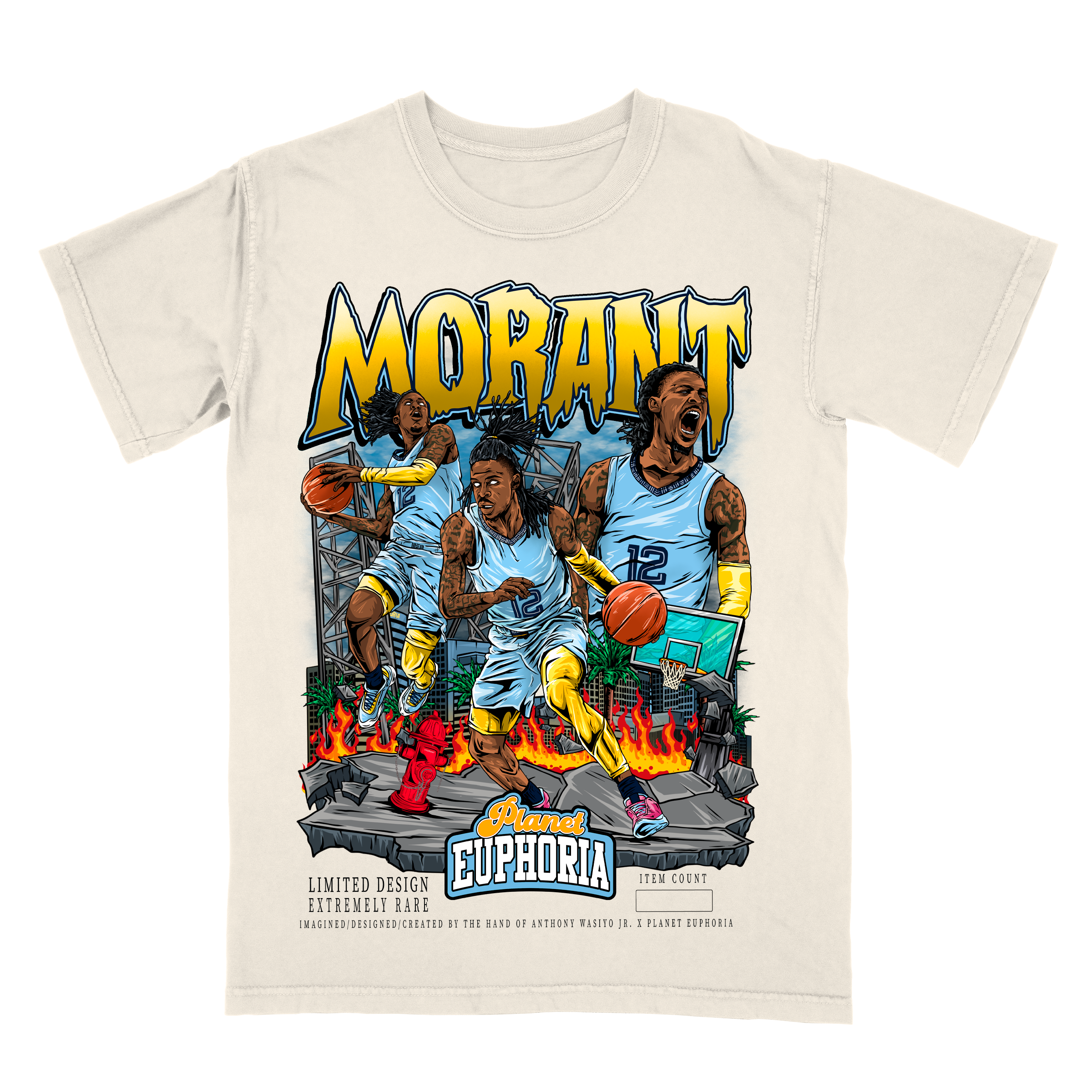 Camiseta Gráfica de Edición Limitada de Jugador de la NBA Ja Morant V2