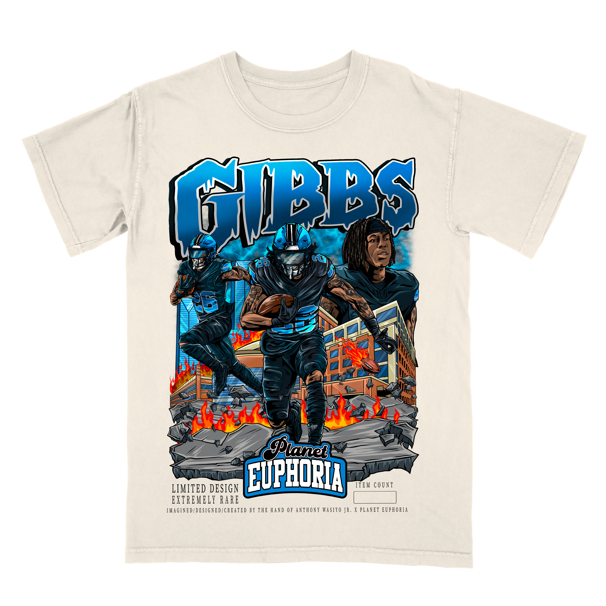 Youth Jahmyr Gibbs V2 Limited Edition NFL Player Graphic T-Shirt