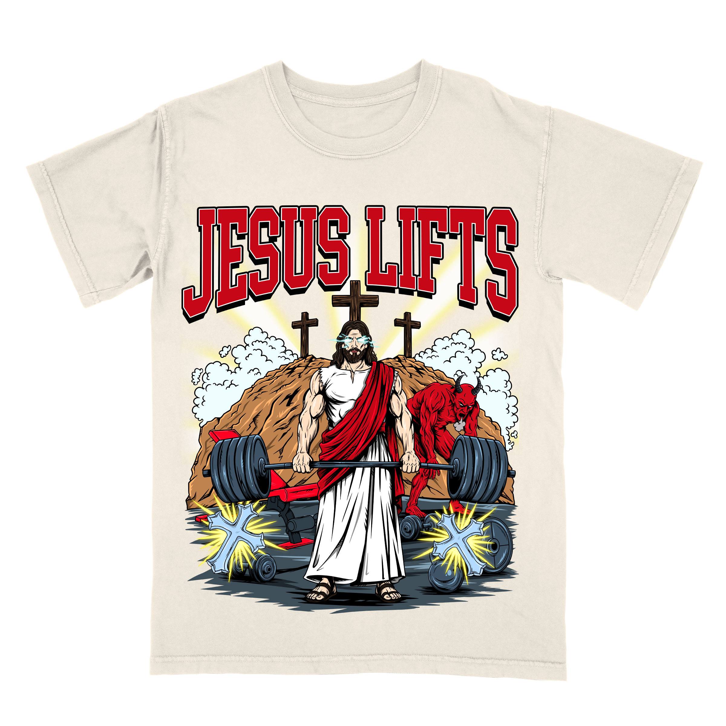 Jesus Lifts Limited Edition Christian Graphic T-Shirt
