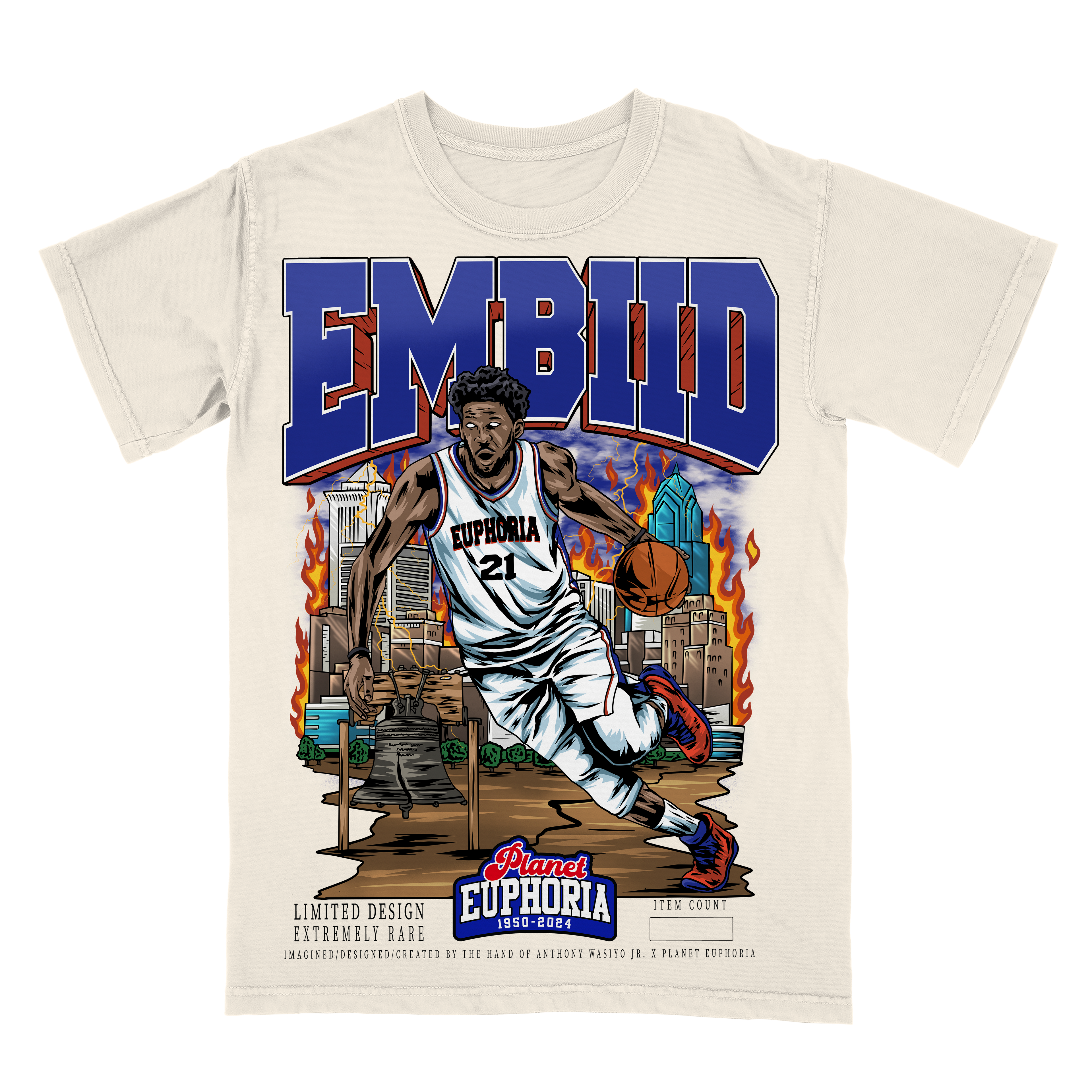 Youth Joel Embiid Limited Edition NBA Player Graphic T-Shirt
