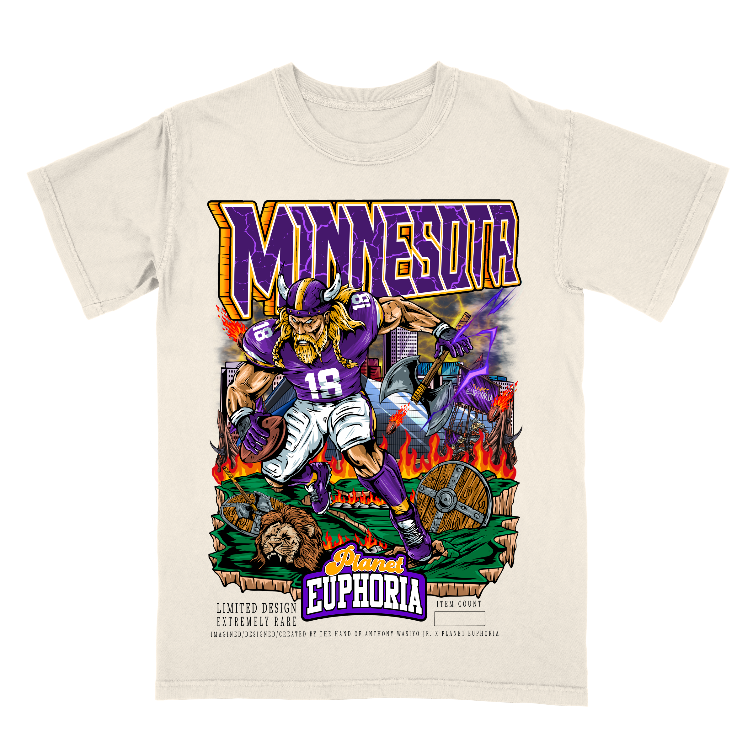 Youth Minnesota Limited Edition NFL Player Graphic T-Shirt