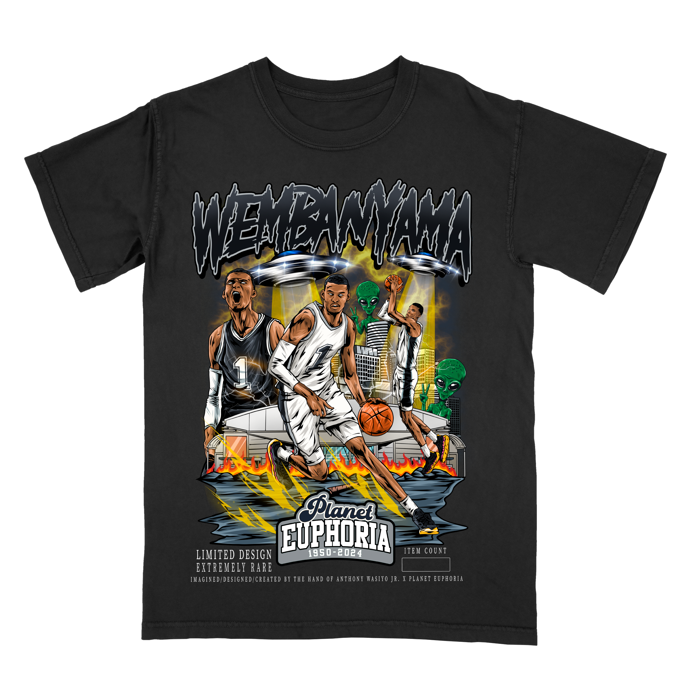 Victor Wembanyama V2 Limited Edition NBA Player Graphic T-Shirt